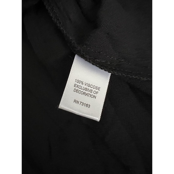 Neiman Marcus NWT Black Laced Long Sleeve Top Size Large Slim Goth Whimsigoth - Picture 5 of 8